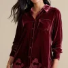 Eden Velvet and Lace Shirt<Soft Surroundings Fashion