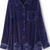 Eden Velvet and Lace Shirt<Soft Surroundings Fashion