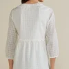 Elodie Windowpane Gauze Top<Soft Surroundings New