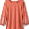 Embroidered Parisian Poet Top<Soft Surroundings Hot