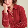Filigree Velvet Boyfriend Shirt<Soft Surroundings Fashion