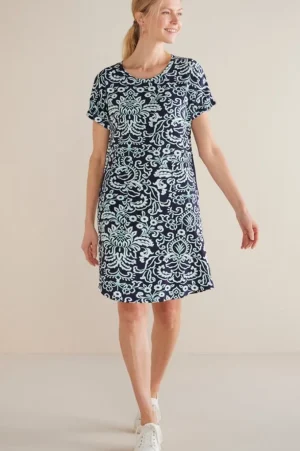 Fina French Terry Short Dress<Soft Surroundings Best