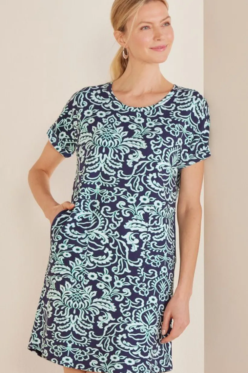 Fina French Terry Short Dress<Soft Surroundings Best