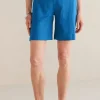 Flavia Linen Blend Shorts<Soft Surroundings Fashion