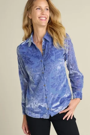 Floreat Velvet Shirt<Soft Surroundings Clearance