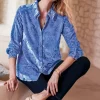 Floreat Velvet Shirt<Soft Surroundings Clearance