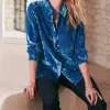 Floreat Velvet Shirt<Soft Surroundings Clearance