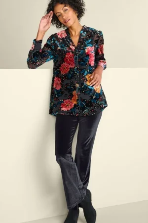 Gianna Velvet Bootcut Pants<Soft Surroundings Best