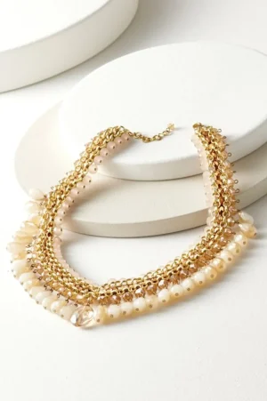 Hazel Bead Drops Necklace<Soft Surroundings Clearance