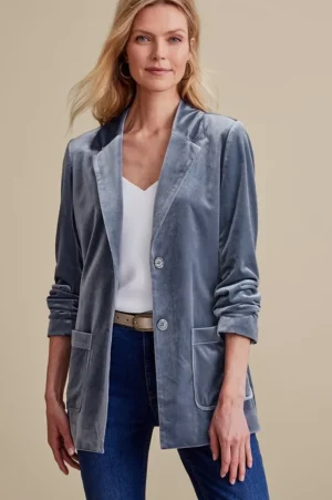 Holly Velvet Blazer<Soft Surroundings Best