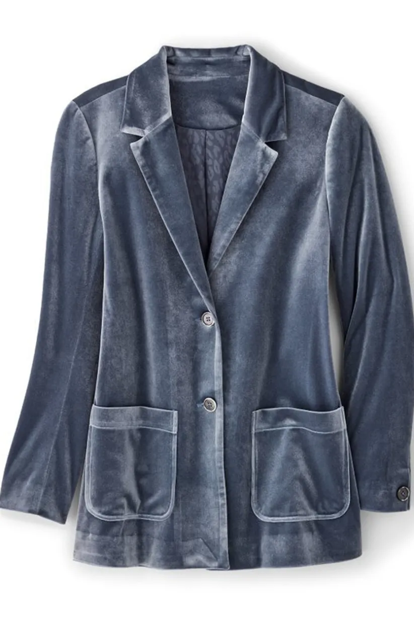 Holly Velvet Blazer<Soft Surroundings Best