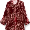 Icon Silk Velvet Poets Tunic Shirt<Soft Surroundings Hot