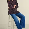 Icon Silk Velvet Poets Tunic Shirt<Soft Surroundings Hot