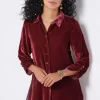 Icon Silk Velvet Poets Tunic Shirt<Soft Surroundings Hot