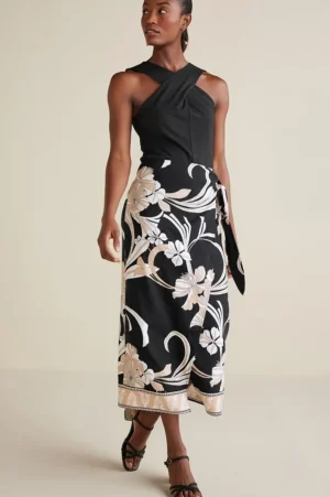 Isla Stretch Linen Midi Skirt<Soft Surroundings Outlet