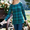 Janece Plaid Sweater Tunic<Soft Surroundings Hot