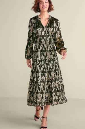 Jobelle Shimmer Midi Dress<Soft Surroundings Sale