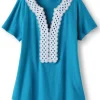 Kaitlyn Embellished Knit Tee<Soft Surroundings Outlet