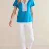 Kaitlyn Embellished Knit Tee<Soft Surroundings Outlet