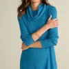 Kayla Rib Knit Cowl Neck Tunic<Soft Surroundings New