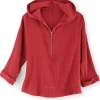Kemia Gauze Hoodie<Soft Surroundings Fashion