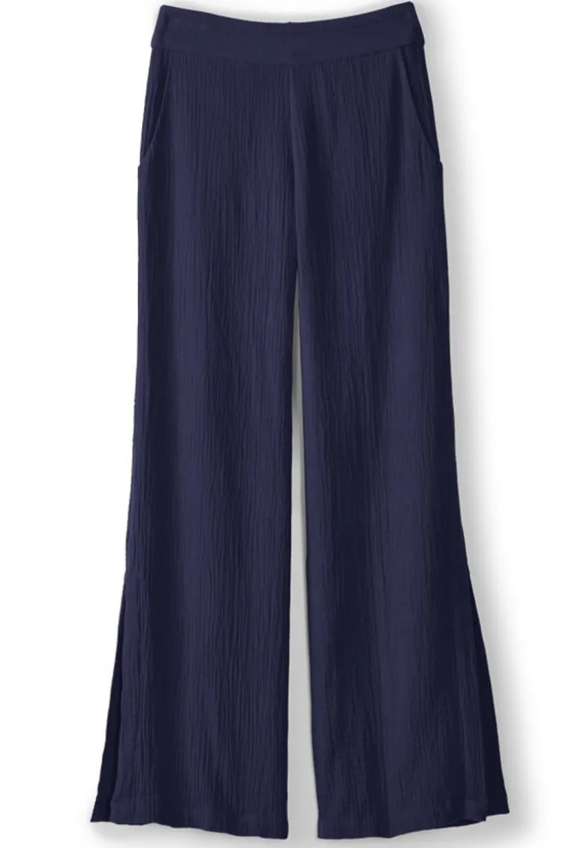 Khulani Wide Leg Gauze Pants<Soft Surroundings Outlet
