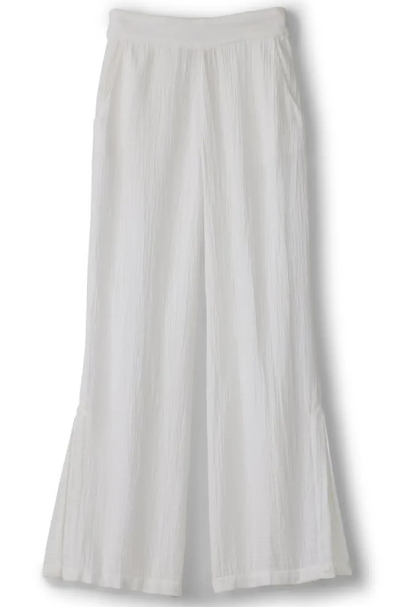 Khulani Wide Leg Gauze Pants<Soft Surroundings Outlet