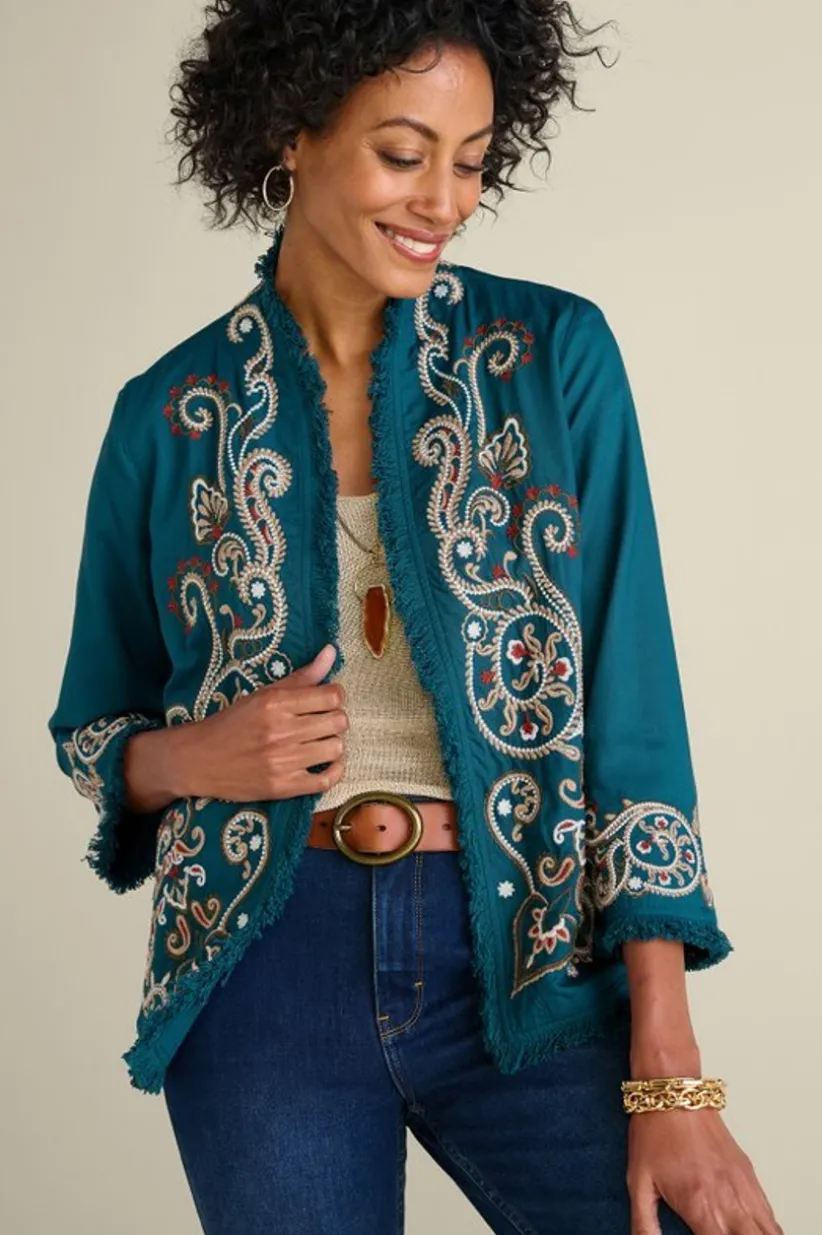 Kiruna Embroidered Jacket<Soft Surroundings Online