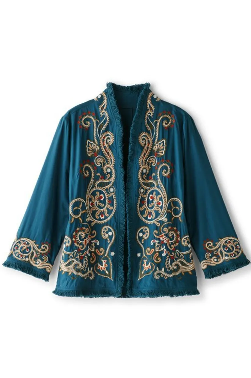 Kiruna Embroidered Jacket<Soft Surroundings Online