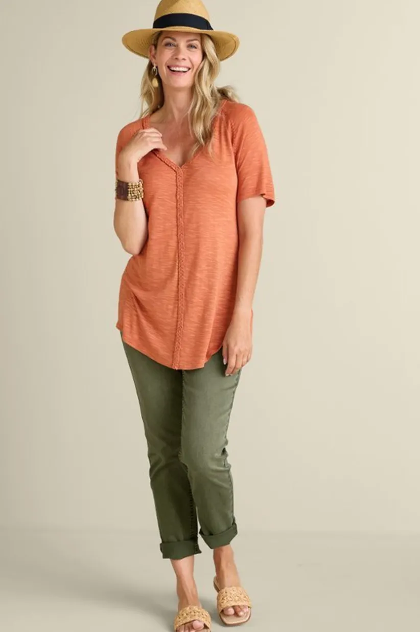 Lainey Slub Tee<Soft Surroundings Fashion