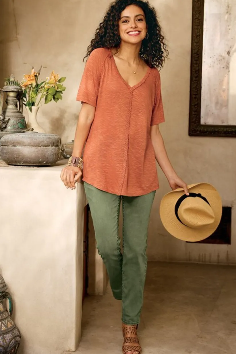 Lainey Slub Tee<Soft Surroundings Fashion
