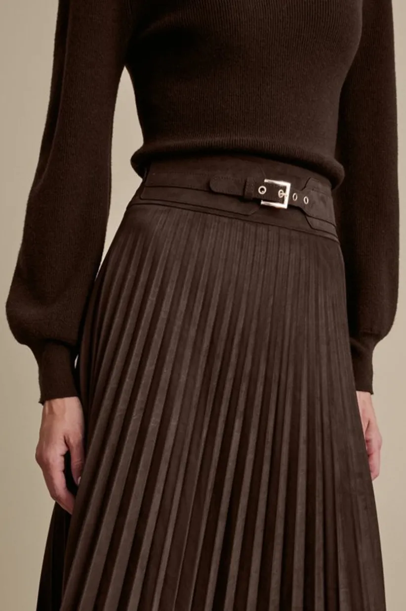 Lavina Faux Suede Skirt<Soft Surroundings Hot
