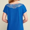 Luella Linen Blend Lace Tee<Soft Surroundings Hot
