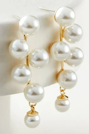 Lulu Pearl Drops Earrings<Soft Surroundings Sale