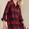 Mad About Plaid Top<Soft Surroundings Outlet