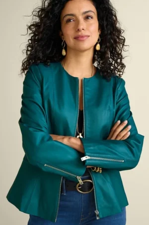 Marfa Leather Jacket<Soft Surroundings New