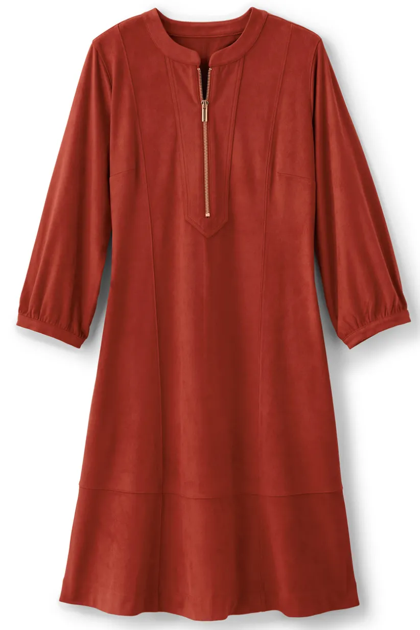 Martine Faux Suede Dress<Soft Surroundings Sale