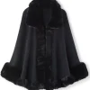 Mila Faux Fur Trim Cape<Soft Surroundings Clearance