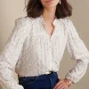 Mila Metallic Blouse<Soft Surroundings Online