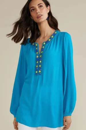 Nellie Gauze Tunic<Soft Surroundings New