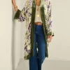 Nomi Silk Blend Velvet Kimono<Soft Surroundings Clearance