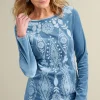 Nori Embroidered Velvet Tunic<Soft Surroundings Best
