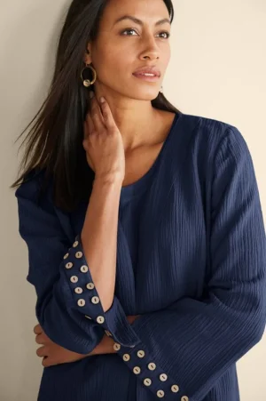 Oceo Gauze Topper<Soft Surroundings Discount