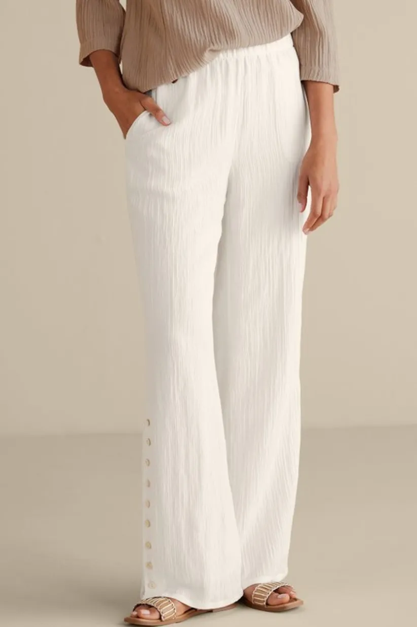 Oceo Gauze Wide-Leg Pants<Soft Surroundings Online