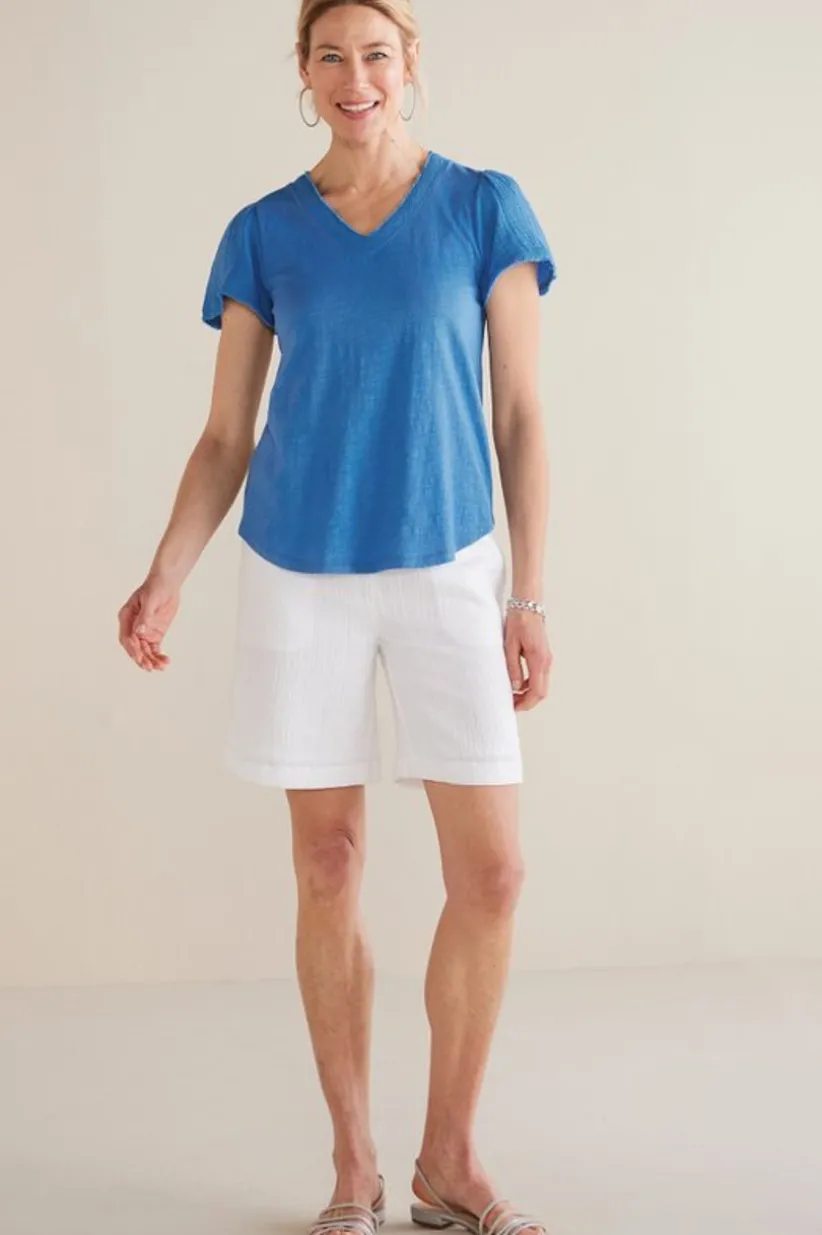 Philippa Gauze Sleeve Tee<Soft Surroundings New
