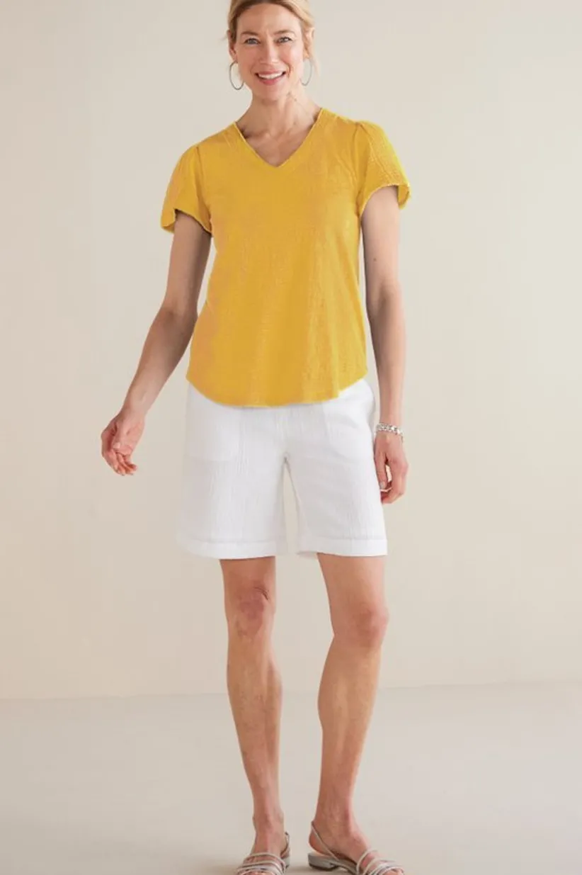 Philippa Gauze Sleeve Tee<Soft Surroundings New