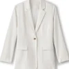Portofino Linen Blend Boyfriend Blazer<Soft Surroundings Outlet