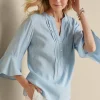 Raisa Linen Blend Top<Soft Surroundings Fashion