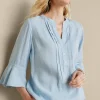 Raisa Linen Blend Top<Soft Surroundings Fashion