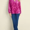 Reesha Velvet Top<Soft Surroundings New